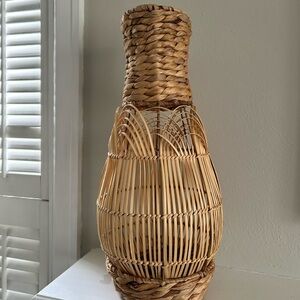 Boho wicker vase